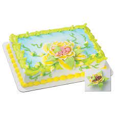 New Baby Flower Bud Theme Cake