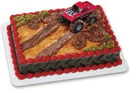 Outdoor Sports Monster Truck Theme Cake